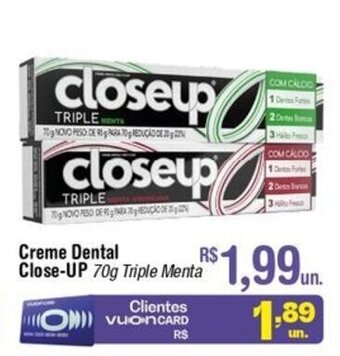 Fort Atacadista Creme Dental Close Up 70g oferta