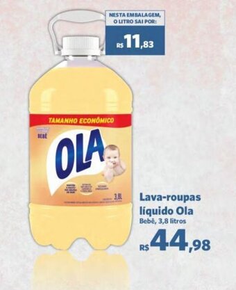Sam's Club Lava roupas Liquido Ola 3.8L oferta