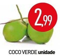 Calvo Atacadista Coco verde unidade oferta