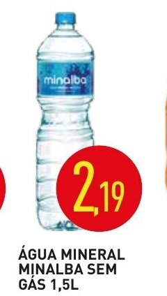Calvo Atacadista Agua Mineral Minalba sem gas 1.5L oferta