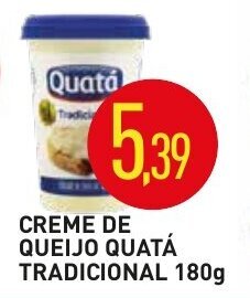 Calvo Atacadista Creme de Queijo Quata Tradicional 180g oferta