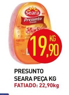 Calvo Atacadista Presunto Seara peca 1kg oferta