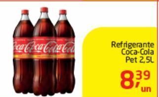 Tenda Atacado Refrigerante coca-cola 2.5l oferta