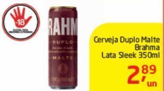 Cerveja duplo malte brahma 350ml
