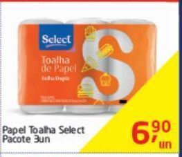 Papel toalha select 3un