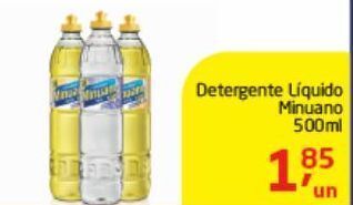 Tenda Atacado Detergente líquido minuano 500ml oferta