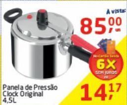 Panela de pressão clock original 4.5l