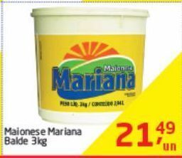 Maionese mariana balde 3kg