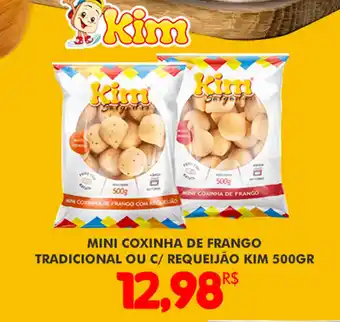 Mercadão Atacadista Mini Coxinha de Frago Tradicional ou c/ Requeijao KIm 500g oferta