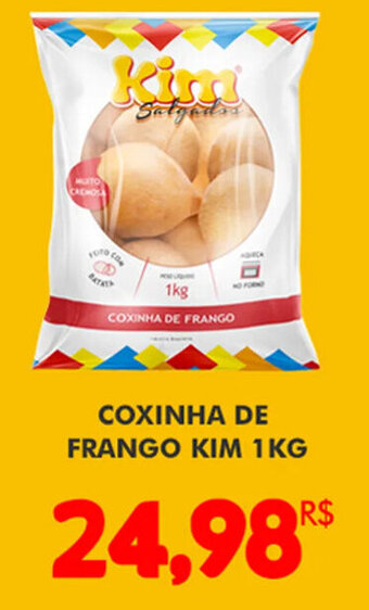Mercadão Atacadista Coxinha de Frango Kim 1kg oferta