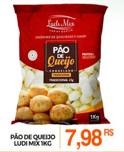 Mercadão Atacadista Pao de Queijo Ludi Mix 1kg oferta