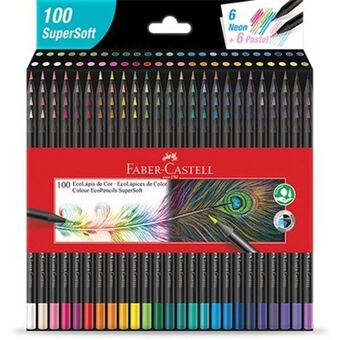 Kalunga Lápis de cor ecolápis supersoft 100 cores faber-castell cx 1 un oferta