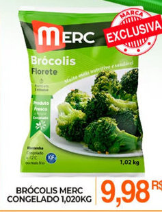 Mercadão Atacadista Brocolis Merc Congelado 1.020kg oferta