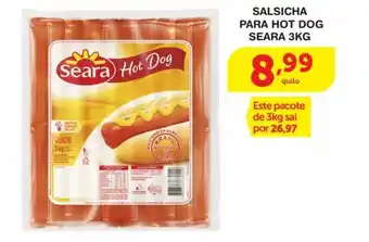 Roldão Salsicha Para Hot Dog Seara 5kg oferta