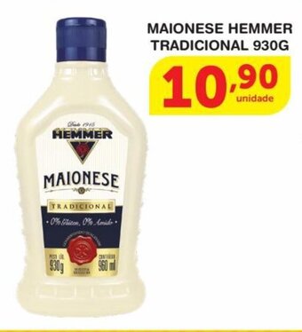 Roldão Maionese Hemmer Tradicional 930g oferta