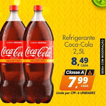 Refrigerante Coca Cola 2.5L