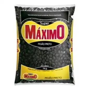 Feijão preto máximo tipo 1 pacote 1kg
