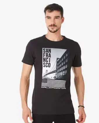 Riachuelo Camiseta masculina manga curta san francisco preto pool by riachuelo oferta