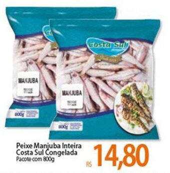 Atacadão Peixe Manjuba Inteira Costa Sul Congelada 800g oferta