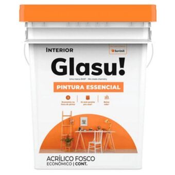 Tinta acrílica pintura essencial 15l branco glasu