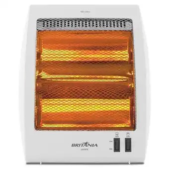 Carrefour Aquecedor elétrico britânia halógeno ab800b 800w oferta