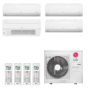 Carrefour Ar condicionado multi split inverter lg 36000 btus 3x 9000 1x cassete 18000 quente frio a5uw36gfa2 220v oferta