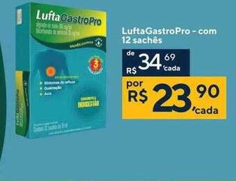 Drogaria Coop Luftagastropro com 12 sachês oferta