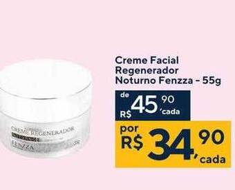 Creme facial regenerador noturno fenzza