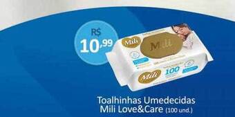 Hiper Farma Toalhinhas umedecidas mili love&care oferta