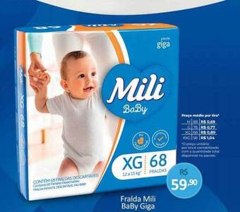 Fralda mili baby giga