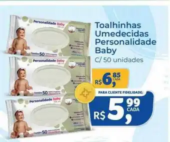Hiper Farma Toalhinhas umedecidas personalidade baby c- 50 oferta