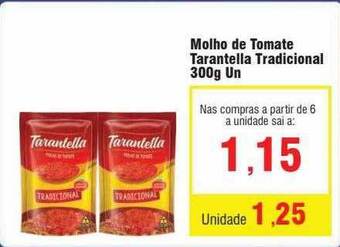 Molho de tomate tarantella tradicional