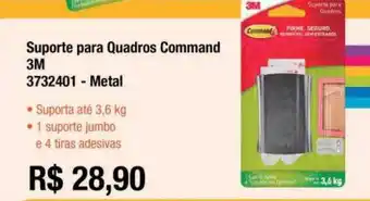 Multicoisas Suporte para quadros command 3m 3732401 metal oferta