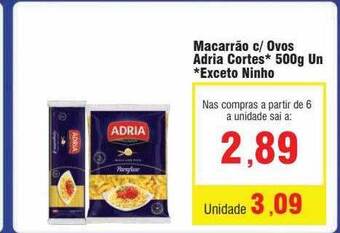 Spani Atacadista Macarrão c ovos adria cortes oferta