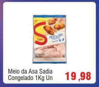 Spani Atacadista Meio da asa sadia congelado oferta
