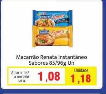 Spani Atacadista Macarrão renata instantâneo sabores oferta