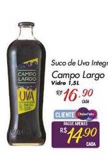 Muffato Suco de uva integral campo largo vidro oferta
