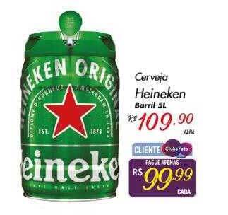 Cerveja heineken barril