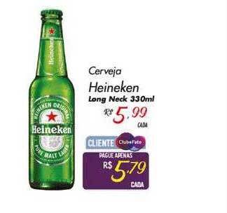 Cerveja heineken long neck