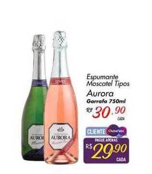 Muffato Espumante moscatel tipos aurora garrafa oferta
