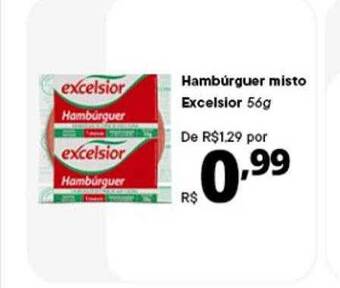 Hambúrguer misto excelsior