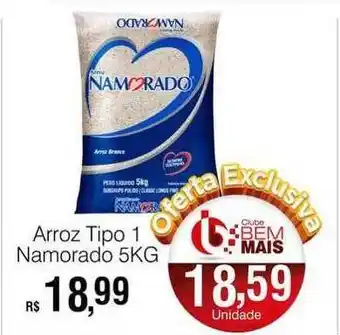 Supermercado Bem Barato Arroz tipo 1 namorado oferta