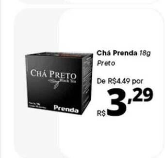 Supermercados Baklizi Chá prenda preto oferta