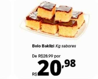 Supermercados Baklizi Bolo baklizi kg sabores oferta