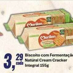 Rede Multi Market Biscoito com fermentação natural cream cracker integral oferta