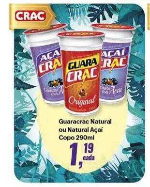 Rede Multi Market Guaracrac natural ou natural açaí copo oferta