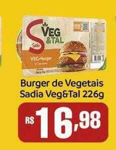 Rede Multi Market Burger de vegetais sadia veg&tal oferta