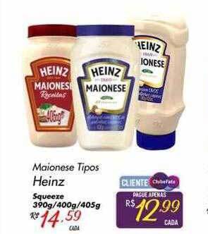 Muffato Maionese tipos heinz squeeze oferta