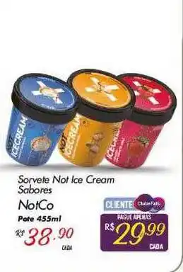 Muffato Sorvete not ice cream sabores notco pote oferta