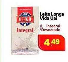 Supermercados Rena Leite longa vida uai oferta